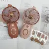 New mini cartoon electric fan, summer outdoor portable USB handheld small fan for children and students, factory direct sales Specification image